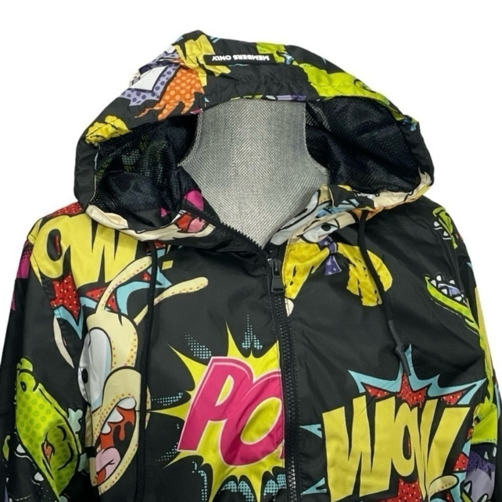Nickelodeon Rugrats & Rocko Mash Print Windbreaker Jacket Kids M 10/12 NWT - Picture 6 of 11